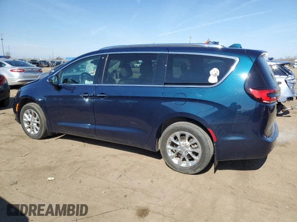 2021 Chrysler Pacifica Touring L with VIN 2C4RC3BG6MR591750, listed as a Copart auction lot 50486005 with 16,834 mi miles and Clean title. Bid and sale history available at DreamBid. Image 2.
