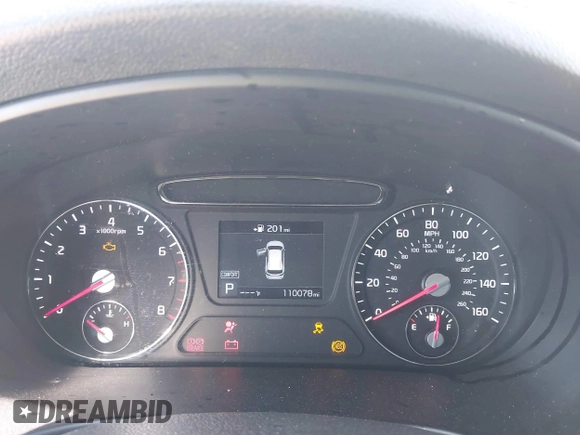2019 Kia Sorento LX with VIN 5XYPG4A36KG579616, listed as a IAAI auction lot 41472626 with 110,078 mi miles. Bid and sale history available at carsss.com. Image 7.