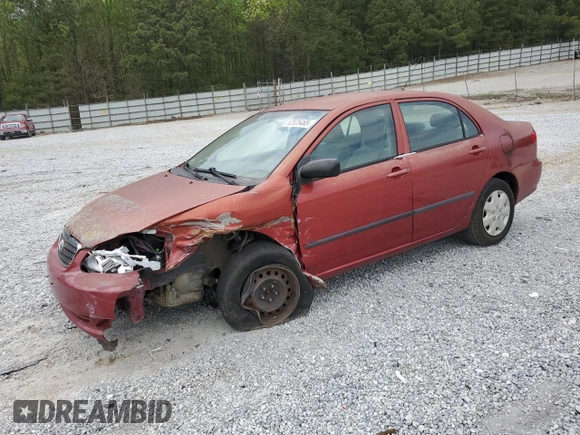 2005 Toyota Corolla CE with VIN 2T1BR32E85C343094, listed as a Copart auction lot 52525465 with Not Provided miles and Salvage Title. Bid and sale history available at DreamBid. Image 1.