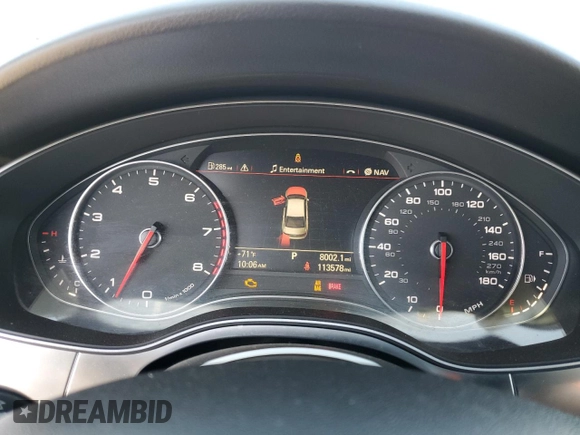 2012 Audi A6 3.0T Prestige with VIN WAUJGAFC9CN142780, listed as a Copart auction lot 46891295 with 113,578 mi miles and Clean Title. Bid and sale history available at carsss.com. Image 9.