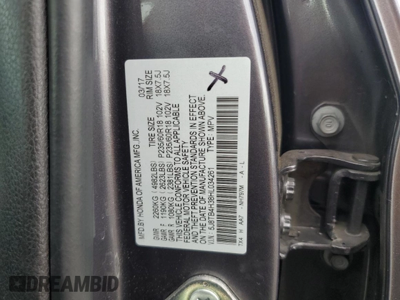 2017 Acura RDX with VIN 5J8TB4H38HL034261, listed as a Copart auction lot 77942574 with 70,292 mi miles and Salvage Title. Bid and sale history available at carsss.com. Image 14.