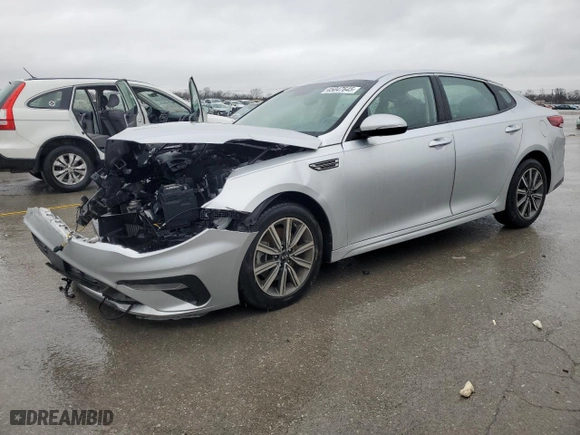 2019 Kia Optima EX with VIN 5XXGU4L14KG303332, listed as a Copart auction lot 45047645 with 71,701 mi miles and Salvage Title. Bid and sale history available at carsss.com. Image 1.