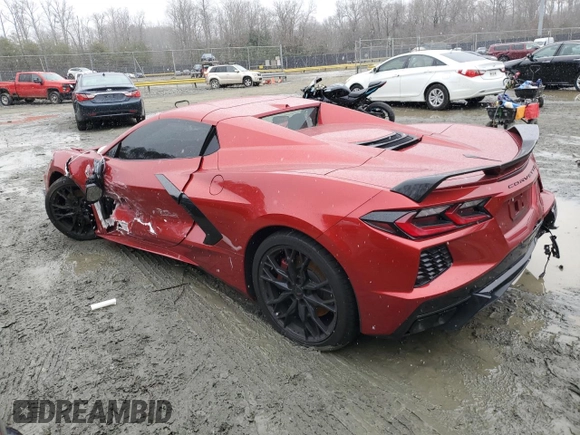 2024 Chevrolet Corvette 2LT with VIN 1G1YB3D41R5123651, listed as a Copart auction lot 44586495 with 10,847 mi miles and Salvage title. Bid and sale history available at DreamBid. Image 2.