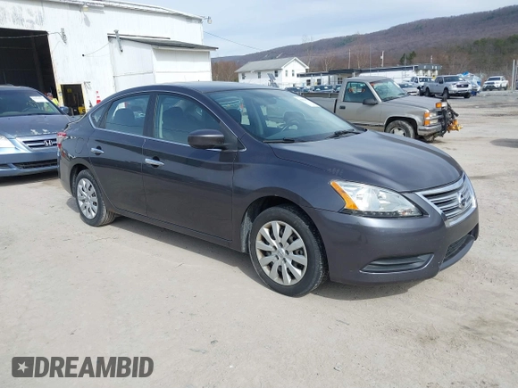 2014 Nissan Sentra S with VIN 3N1AB7AP0EL625689, listed as a IAAI auction lot 41828771 with 152,985 mi miles and . Bid and sale history available at DreamBid. Image 1.