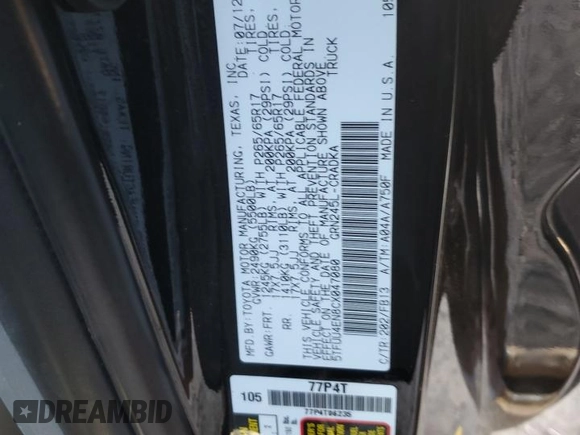 2012 Toyota Tacoma with VIN 5TFUU4EN8CX047080, listed as a Copart auction lot 46789065 with 98,824 mi miles and Salvage Title. Bid and sale history available at carsss.com. Image 14.