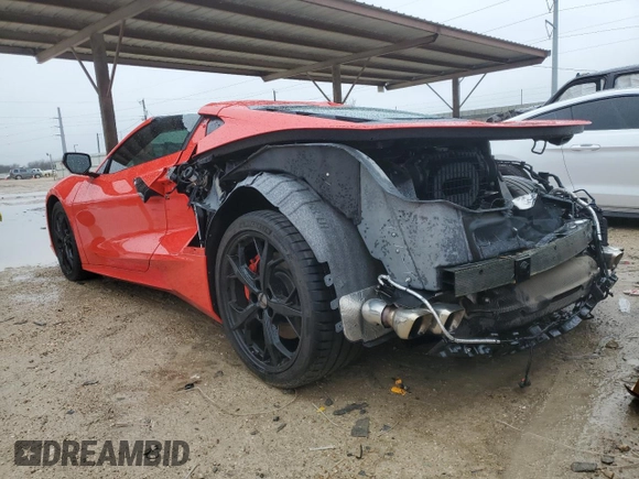 2020 Chevrolet Corvette 3LT with VIN 1G1Y82D42L5118541, listed as a Copart auction lot 37248414 with 7,272 mi miles. Bid and sale history available at carsss.com. Image 2.