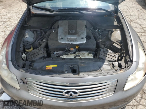 2007 Infiniti G35 Journey with VIN JNKBV61E67M728785, listed as a Copart auction lot 56400445 with 181,939 mi miles and Clean Title. Bid and sale history available at DreamBid. Image 11.