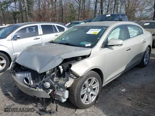 2012 Buick LaCrosse Leather with VIN 1G4GC5E39CF343974, listed as a IAAI auction lot 41211101 with 1 mi miles. Bid and sale history available at carsss.com. Image 2.