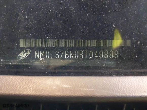 2011 Ford Transit Connect XLT with VIN NM0LS7BN0BT049898, listed as a IAAI auction lot 40714359 with 124,045 mi miles. Bid and sale history available at carsss.com. Image 17.