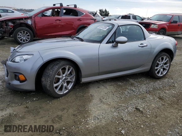 2015 Mazda MX-5 Miata Grand Touring z VIN JM1NC2PF1F0238984, wystawiony jako Copart lot #80347224 z przebiegiem 54 699 mil mil oraz Szkody całkowita. Historia ofert i sprzedaży dostępna na DreamBid. Obrazek 1.