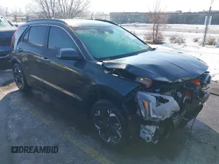 2023 Kia Niro Wave with VIN KNDCT3L18P5031858, listed as a IAAI auction lot 41635703 with 12,558 mi miles and . Bid and sale history available at DreamBid. Image 1.
