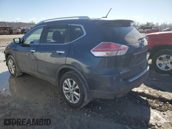 2015 Nissan Rogue SV with VIN KNMAT2MV5FP543728, listed as a Copart auction lot 46854045 with 177,819 mi miles and Salvage Title. Bid and sale history available at carsss.com. Image 2.