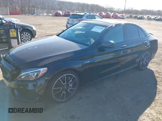 2017 Mercedes-Benz C 43 AMG with VIN 55SWF6EB2HU190238, listed as a IAAI auction lot 41022080 with 64,672 mi miles and . Bid and sale history available at DreamBid. Image 2.