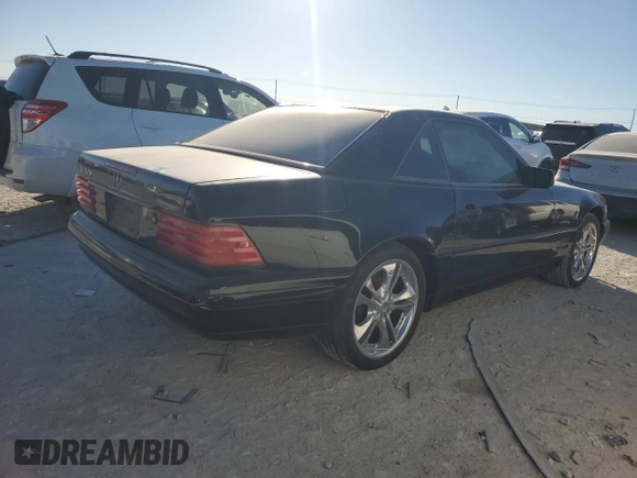 1998 Mercedes-Benz SL-Class with VIN WDBFA67FXWF163330, listed as a Copart auction lot 86125234 with 119,191 mi miles and Clean Title. Bid and sale history available at carsss.com. Image 3.