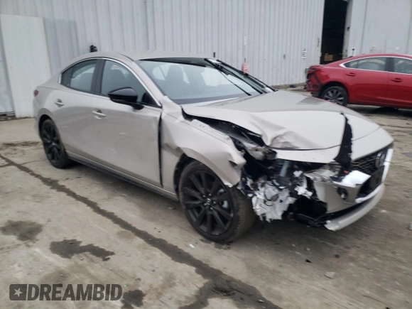 2025 Mazda 3 S Select Sport with VIN JM1BPABM0S1759092, listed as a Copart auction lot 44638055 with Not Provided miles and Salvage Title. Bid and sale history available at DreamBid. Image 4.