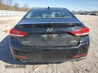 2015 Hyundai Genesis 3.8L with VIN KMHGN4JE9FU015398, listed as a Copart auction lot 47484215 with 124,873 mi miles and Clean Title. Bid and sale history available at carsss.com. Image 6.