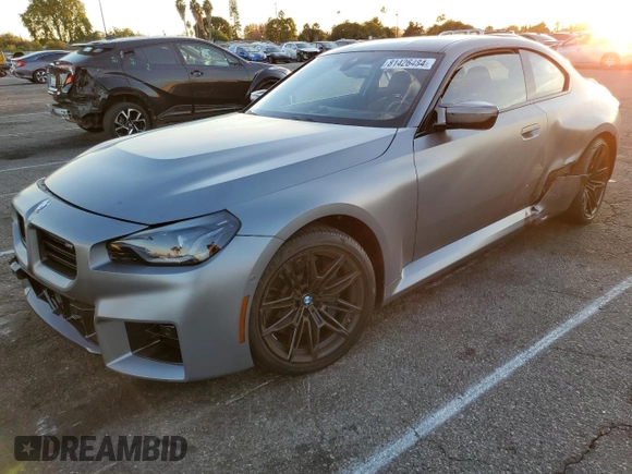 2024 BMW M2 with VIN 3MF13DM00R8E39776, listed as a Copart auction lot 81426484 with 0 mi miles and Salvage Title. Bid and sale history available at carsss.com. Image 1.