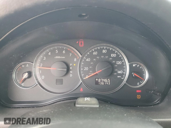 2008 Subaru Legacy Limited with VIN 4S3BL626687212022, listed as a Copart auction lot 58217075 with 136,143 mi miles and Salvage title. Bid and sale history available at DreamBid. Image 9.