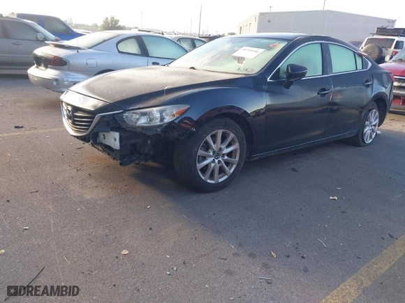 2016 Mazda Mazda6 i Sport with VIN JM1GJ1U51G1409541, listed as a IAAI auction lot 40710446 with 1 mi miles. Bid and sale history available at carsss.com. Image 2.