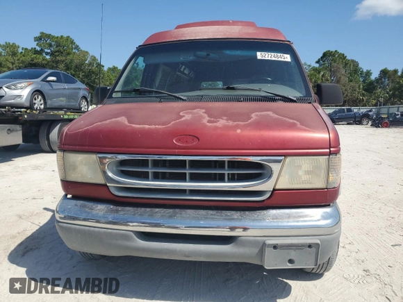 2000 Ford Econoline Cargo Recreational with VIN 1FDRE14W3YHC01283, listed as a Copart auction lot 52724845 with 118,826 mi miles and Clean Title. Bid and sale history available at DreamBid. Image 5.