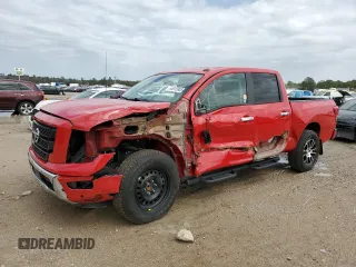 2021 Nissan Titan SV with VIN 1N6AA1EF0MN507040, listed as a Copart auction lot 44913805 with 31,349 mi miles and Salvage Title. Bid and sale history available at DreamBid. Image 1.