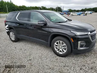 2023 Chevrolet Traverse LS with VIN 1GNERFKW6PJ108991, listed as a Copart auction lot 61252155 with 59,188 mi miles and Salvage title. Bid and sale history available at DreamBid. Image 4.