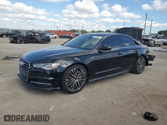 2016 Audi A6 2.0T Premium Plus with VIN WAUDFAFC0GN123248, listed as a Copart auction lot 85798244 with 75,713 mi miles and Salvage Title. Bid and sale history available at carsss.com. Image 1.