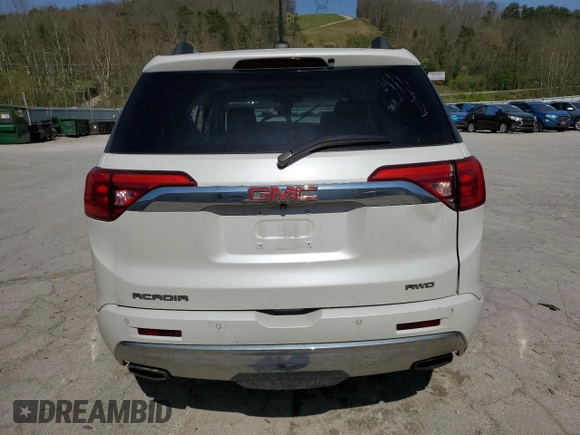 2017 GMC Acadia Denali z VIN 1GKKNXLS8HZ143547, wystawiony jako Copart lot #53363965 z przebiegiem Nie podano mil oraz Szkoda całkowita • Salvage title. Historia ofert i sprzedaży dostępna na DreamBid. Obrazek 6.