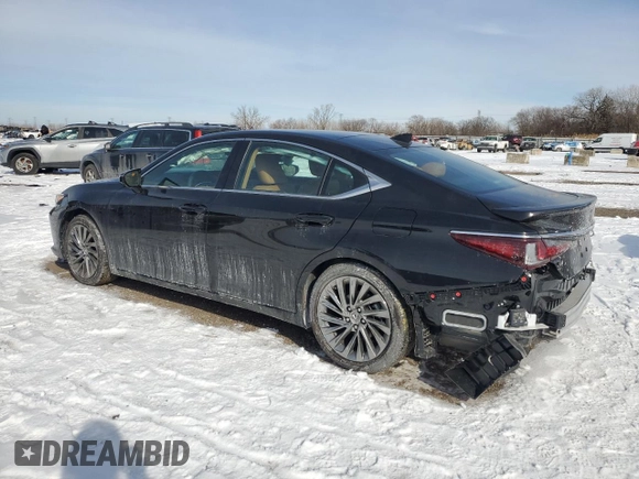 2024 Lexus ES 350 Ultra Luxury with VIN 58AFZ1B1XRU172705, listed as a Copart auction lot 45156825 with 9,600 mi miles and Salvage title. Bid and sale history available at DreamBid. Image 2.