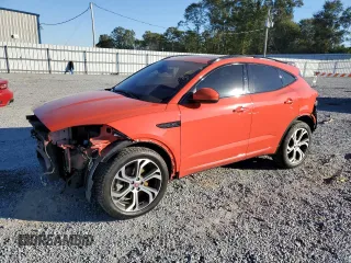 2020 Jaguar E-PACE Checkered Flag Edition with VIN SADF12FX3L1Z74811, listed as a Copart auction lot 76716374 with 67,573 mi miles and Salvage Title. Bid and sale history available at carsss.com. Image 1.
