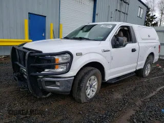 2018 Ford F-150 XL with VIN 1FTMF1EPXJKD07063, listed as a Copart auction lot 44911483 with 54,146 mi miles and Salvage Title. Bid and sale history available at carsss.com. Image 1.