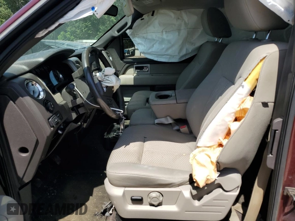 2009 Ford F-150 STX with VIN 1FTRX12869KB38106, listed as a Copart auction lot 62023805 with 66,700 mi miles and Salvage title. Bid and sale history available at DreamBid. Image 7.