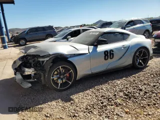 2021 Toyota GR Supra 3.0 with VIN WZ1DB0C02MW041211, listed as a Copart auction lot 79557064 with 0 mi miles and Salvage Title. Bid and sale history available at carsss.com. Image 1.