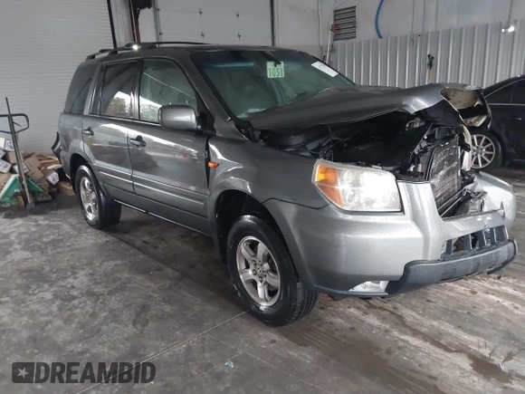 2007 Honda Pilot EX with VIN 2HKYF18447H527065, listed as a IAAI auction lot 41727398 with 147,121 mi miles. Bid and sale history available at carsss.com. Image 1.