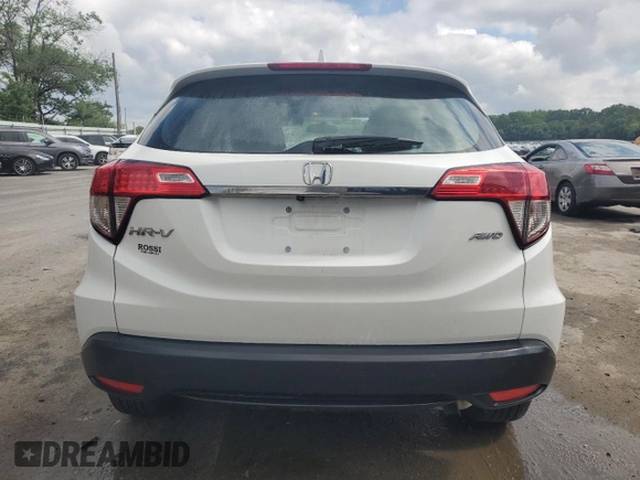 2021 Honda HR-V LX with VIN 3CZRU6H30MM718531, listed as a Copart auction lot 57288955 with 21,556 mi miles and Salvage title. Bid and sale history available at DreamBid. Image 6.
