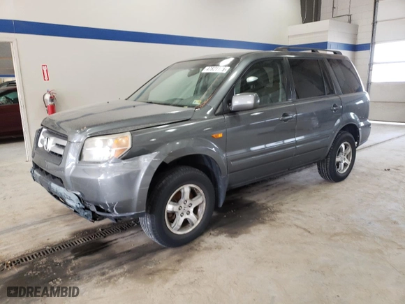2007 Honda Pilot EX-L with VIN 5FNYF18767B004879, listed as a Copart auction lot 47821125 with 126,676 mi miles and Clean Title. Bid and sale history available at carsss.com. Image 1.