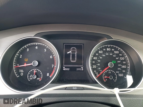 2017 Volkswagen Golf SportWagen S with VIN 3VWC17AU0HM536537, listed as a Copart auction lot 71959704 with 48,502 mi miles and Salvage Title. Bid and sale history available at carsss.com. Image 9.