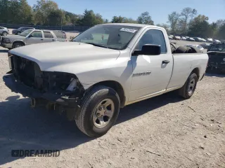 2012 Ram 1500 ST with VIN 3C6JD6DP7CG226739, listed as a Copart auction lot 75513144 with 267,310 mi miles and Salvage title. Bid and sale history available at DreamBid. Image 1.