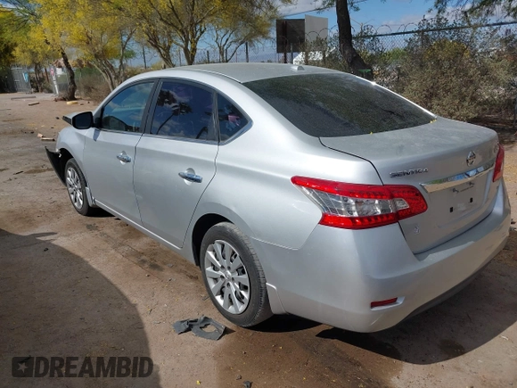 2015 Nissan Sentra SV with VIN 3N1AB7AP0FL668396, listed as a IAAI auction lot 42073977 with 159,280 mi miles. Bid and sale history available at carsss.com. Image 3.