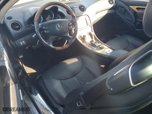 2008 Mercedes-Benz SL-Class V8 with VIN WDBSK71F98F141543, listed as a Copart auction lot 87600215 with 0 mi miles and Salvage Title. Bid and sale history available at carsss.com. Image 8.