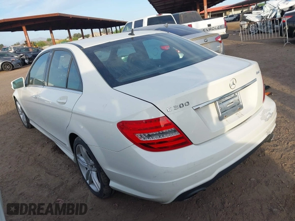 2012 Mercedes-Benz C-Class C 300 Sport with VIN WDDGF8BBXCA696736, listed as a IAAI auction lot 42067917 with 1 mi miles. Bid and sale history available at carsss.com. Image 3.