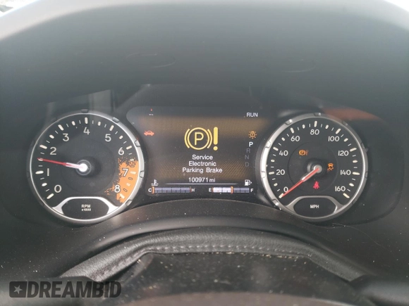 2016 Jeep Renegade Limited with VIN ZACCJBDT9GPD03910, listed as a Copart auction lot 59507745 with 100,971 mi miles and Salvage title. Bid and sale history available at DreamBid. Image 9.