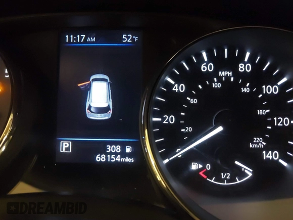 2018 Nissan Rogue SV with VIN 5N1AT2MV4JC784272, listed as a IAAI auction lot 41689774 with 68,154 mi miles. Bid and sale history available at carsss.com. Image 7.