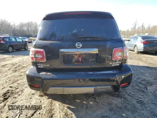 2019 Nissan Armada Platinum with VIN JN8AY2NE4K9757242, listed as a Copart auction lot 36792524 with 78,668 mi miles. Bid and sale history available at carsss.com. Image 6.