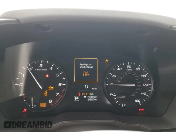 2024 Subaru Impreza with VIN JF1GUABCXR8886106, listed as a Copart auction lot 49258025 with 5,600 mi miles and Salvage title. Bid and sale history available at DreamBid. Image 9.