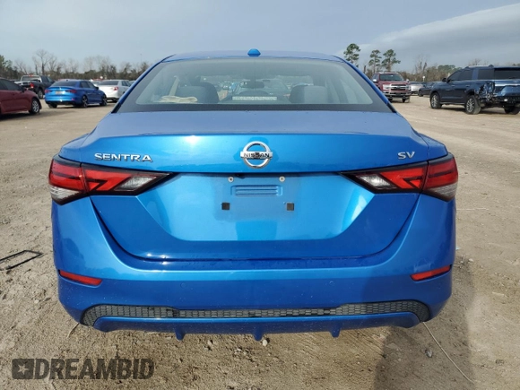 2021 Nissan Sentra SV with VIN 3N1AB8CV1MY224039, listed as a Copart auction lot 46801225 with 91,285 mi miles and Salvage Title. Bid and sale history available at DreamBid. Image 6.