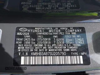 2025 Hyundai Kona SEL with VIN KM8HB3AB7SU205790, listed as a IAAI auction lot 41942642 with 10,684 mi miles. Bid and sale history available at carsss.com. Image 9.