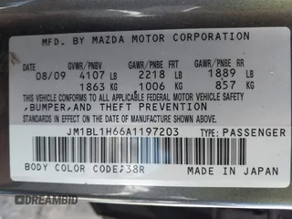 2010 Mazda 3 S Sport with VIN JM1BL1H66A1197203, listed as a IAAI auction lot 42001652 with 104,246 mi miles and . Bid and sale history available at DreamBid. Image 9.