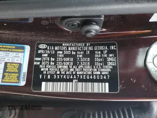 2014 Kia Sorento EX with VIN 5XYKU4A7XEG460347, listed as a Copart auction lot 46109705 with 156,546 mi miles and Clean Title. Bid and sale history available at carsss.com. Image 13.