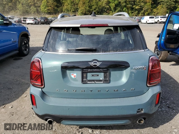 2024 MINI Countryman Cooper S with VIN WMZ83BR05R3R96478, listed as a Copart auction lot 74766054 with 17,321 mi miles and Salvage Title. Bid and sale history available at carsss.com. Image 6.